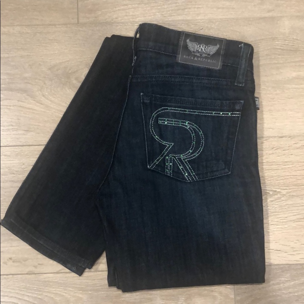 Rock & Republic Berlin Skinny Jeans Size 24